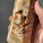 Amber Flower Agate Tower with Druzy | Clear Quartz Inclusions | Large Tower