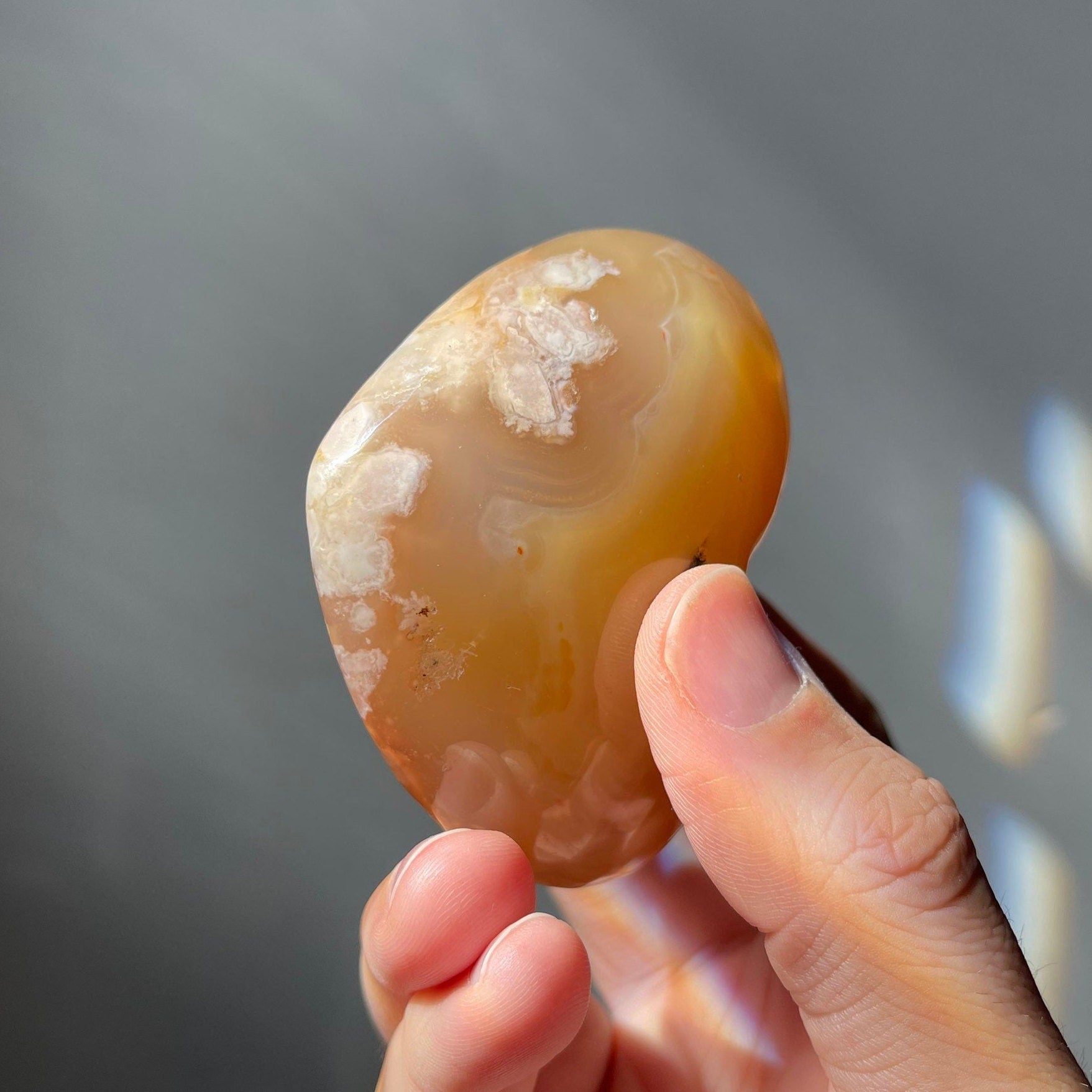 Flower Agate Heart | From Madagascar | Hand Carved