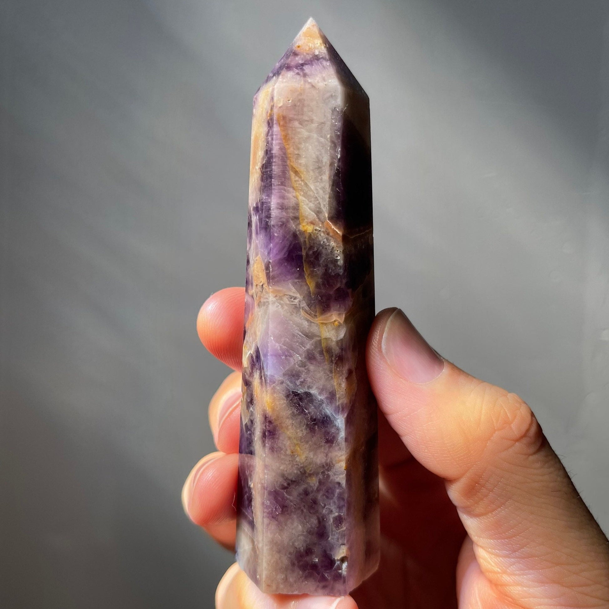 Dream Amethyst Tower | Chevron Amethyst | Crystal Point | Healing Wand