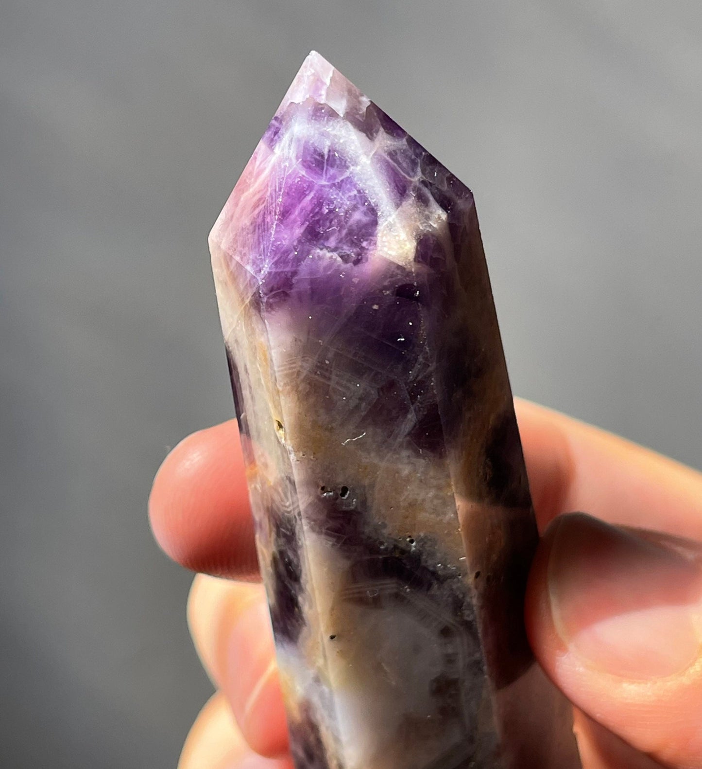 Dream Amethyst Tower | Chevron Amethyst | Crystal Point | Healing Wand