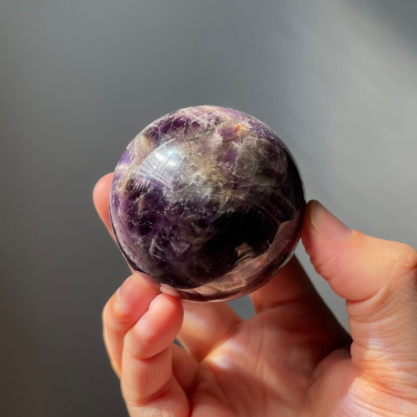 Dream Amethyst Sphere | Chevron Amethyst | Crystal Ball