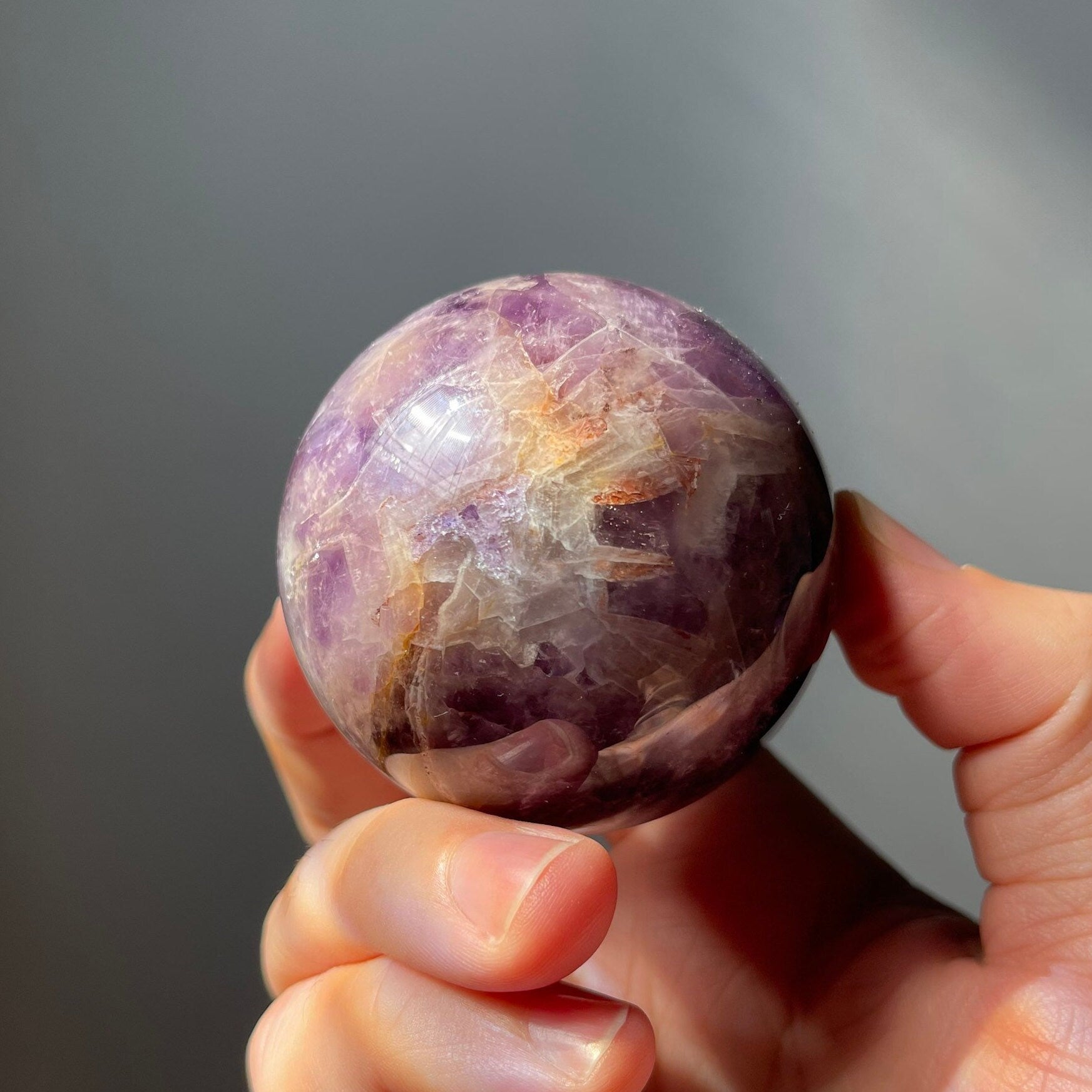 Dream Amethyst Sphere | Chevron Amethyst | Crystal Ball