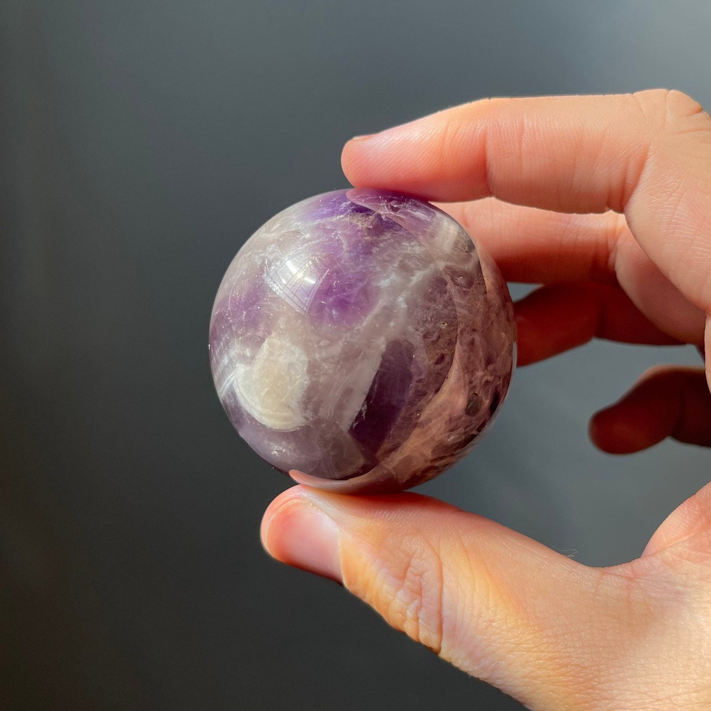 Dream Amethyst Sphere | Chevron Amethyst | Crystal Ball