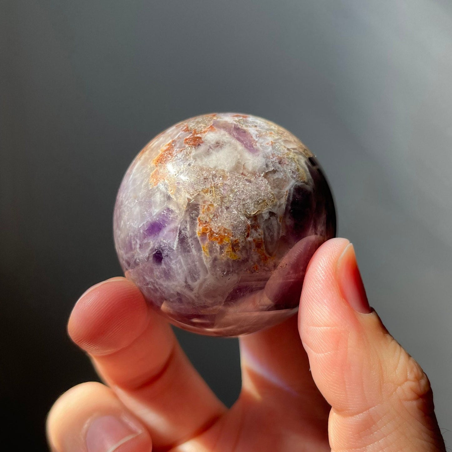 Dream Amethyst Sphere | Chevron Amethyst | Crystal Ball