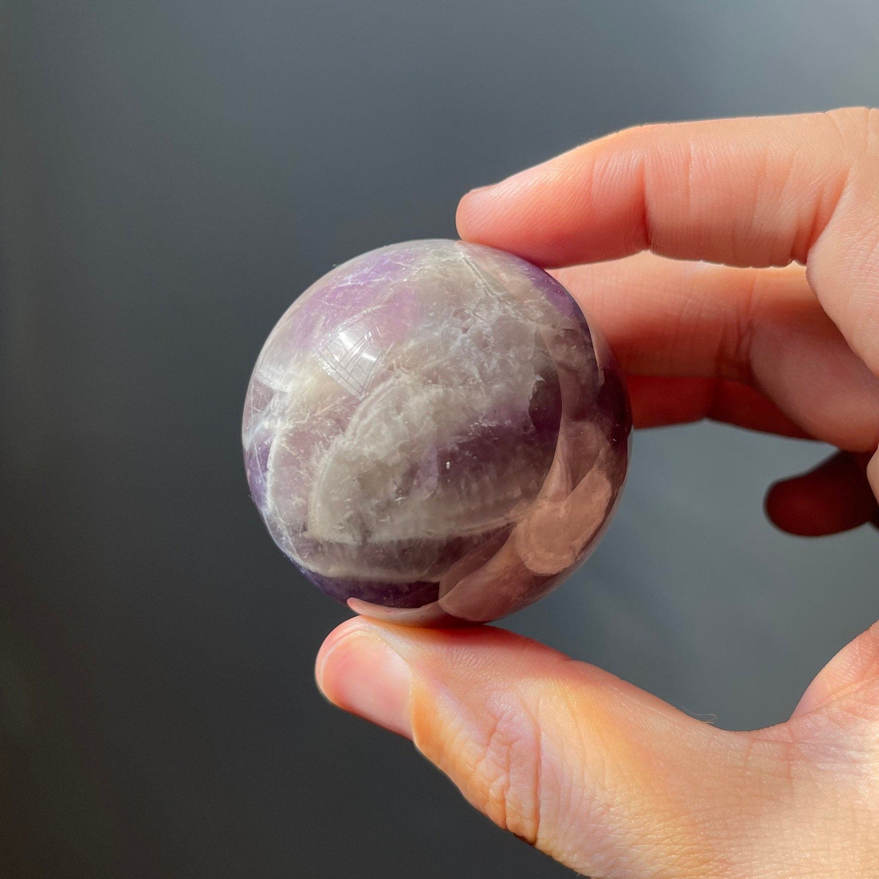 Dream Amethyst Sphere | Chevron Amethyst | Crystal Ball