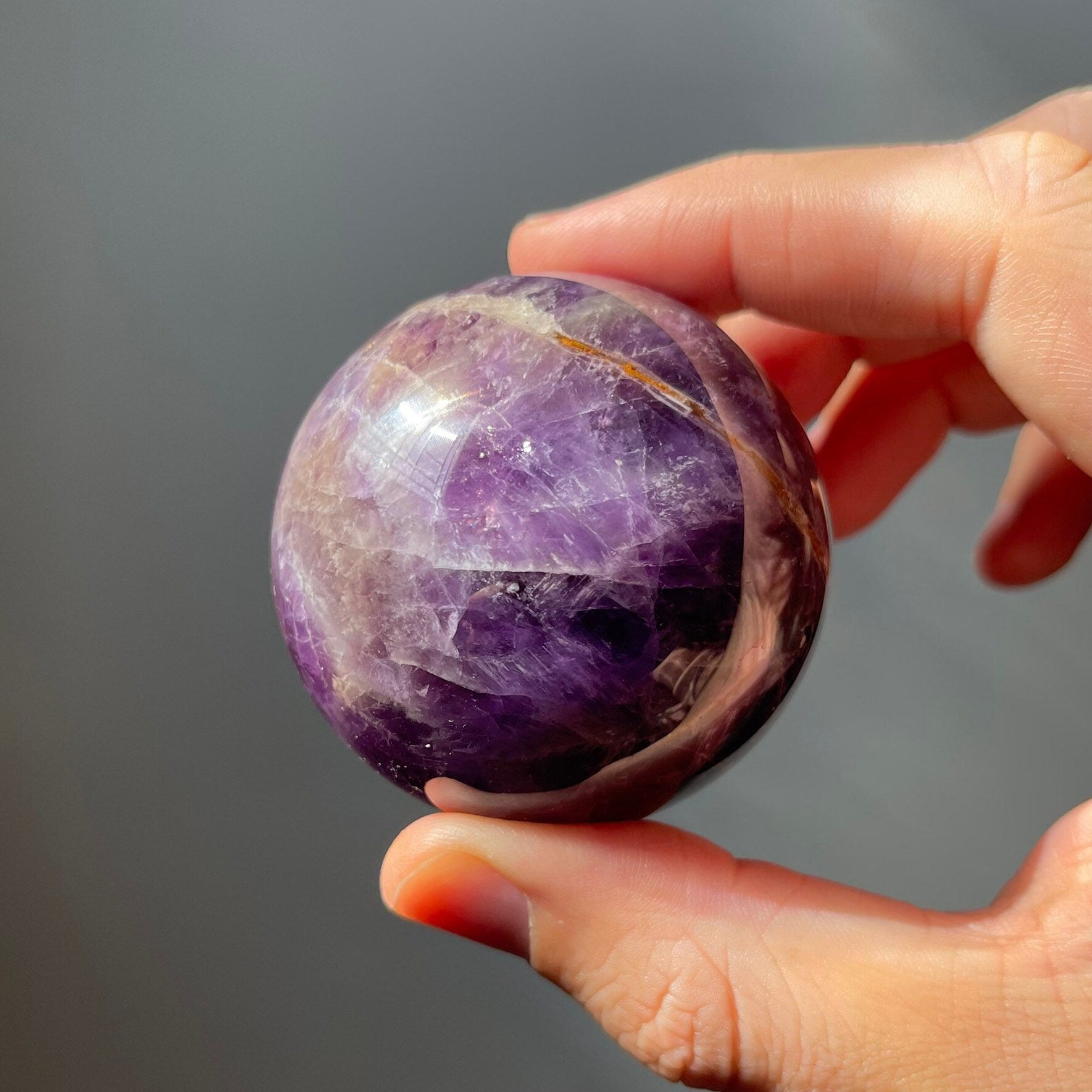 Dream Amethyst Sphere | Chevron Amethyst | Crystal Ball