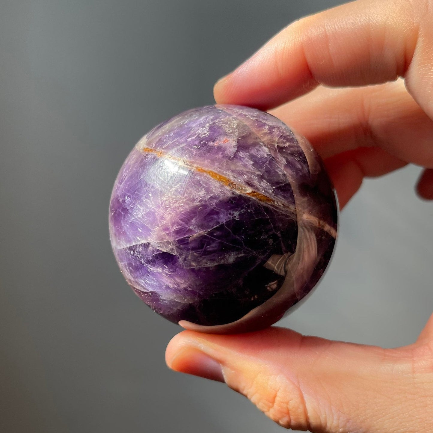 Dream Amethyst Sphere | Chevron Amethyst | Crystal Ball