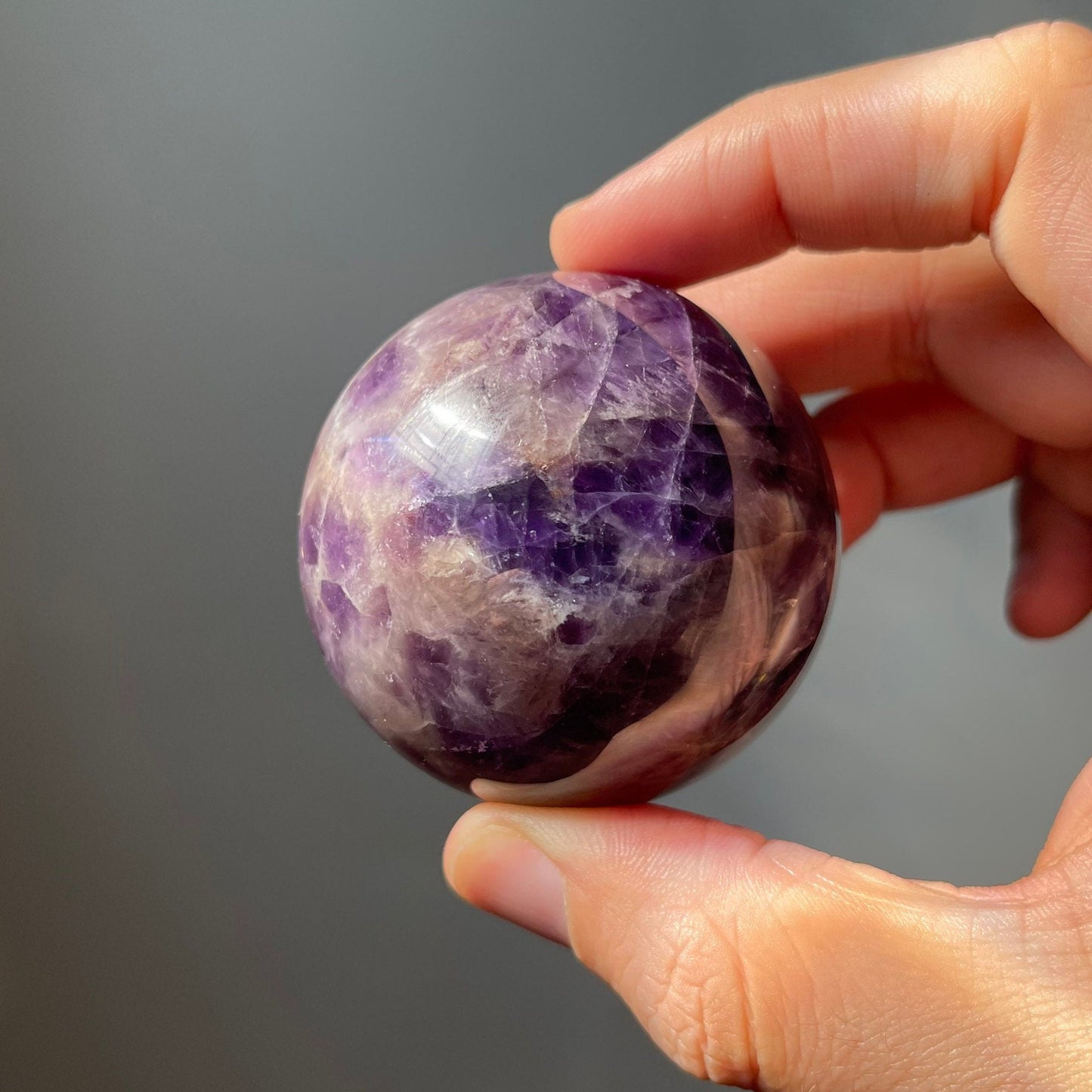 Dream Amethyst Sphere | Chevron Amethyst | Crystal Ball