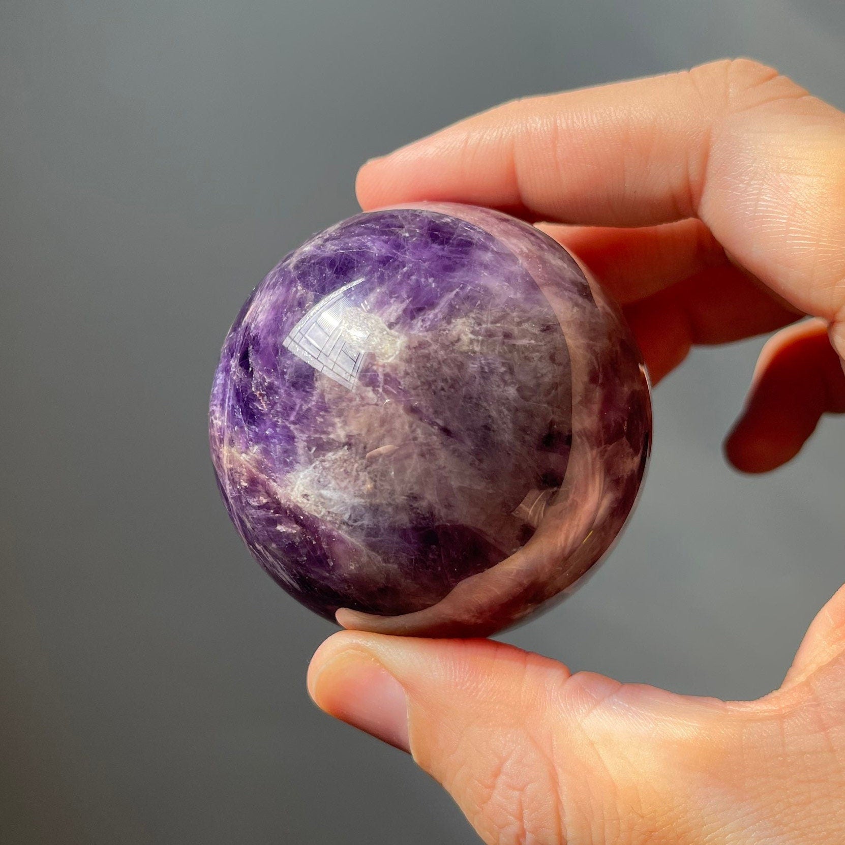 Dream Amethyst Sphere | Chevron Amethyst | Crystal Ball