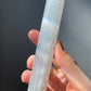 Beautiful Satin Spar (Selenite) Chakra Wand | Very Shiny | Purifying