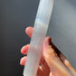 Beautiful Satin Spar (Selenite) Chakra Wand | Very Shiny | Purifying