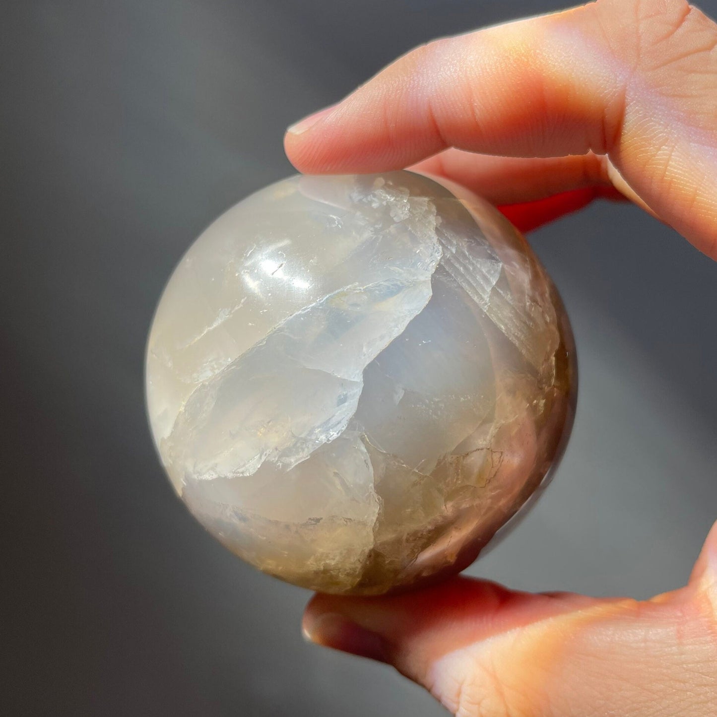 Blue Rose Quartz Sphere | Hand Carved | Crystal Ball | Crystal Healing