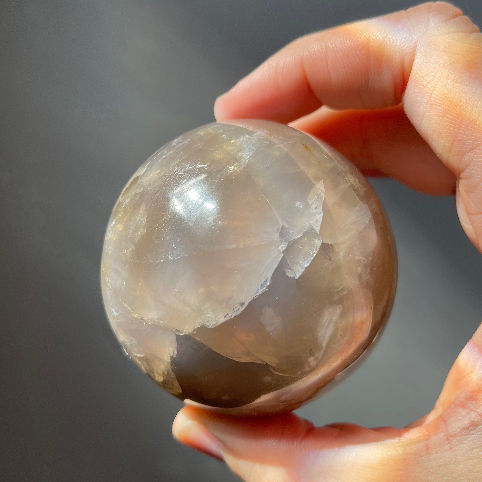 Blue Rose Quartz Sphere | Hand Carved | Crystal Ball | Crystal Healing