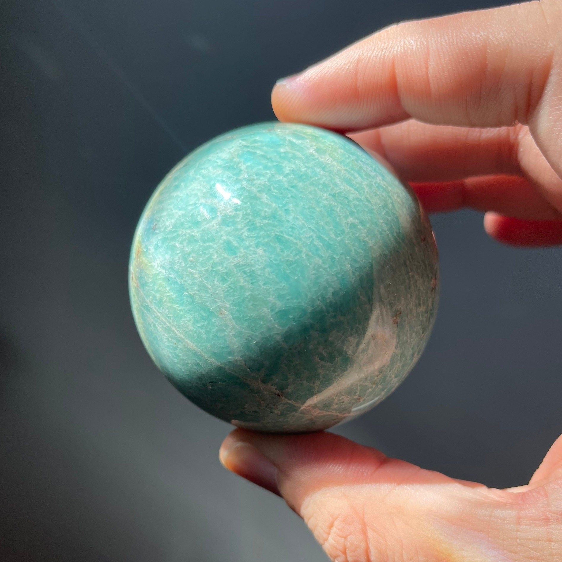 Natural Amazonite Sphere | Crystal Ball | Crystal Healing