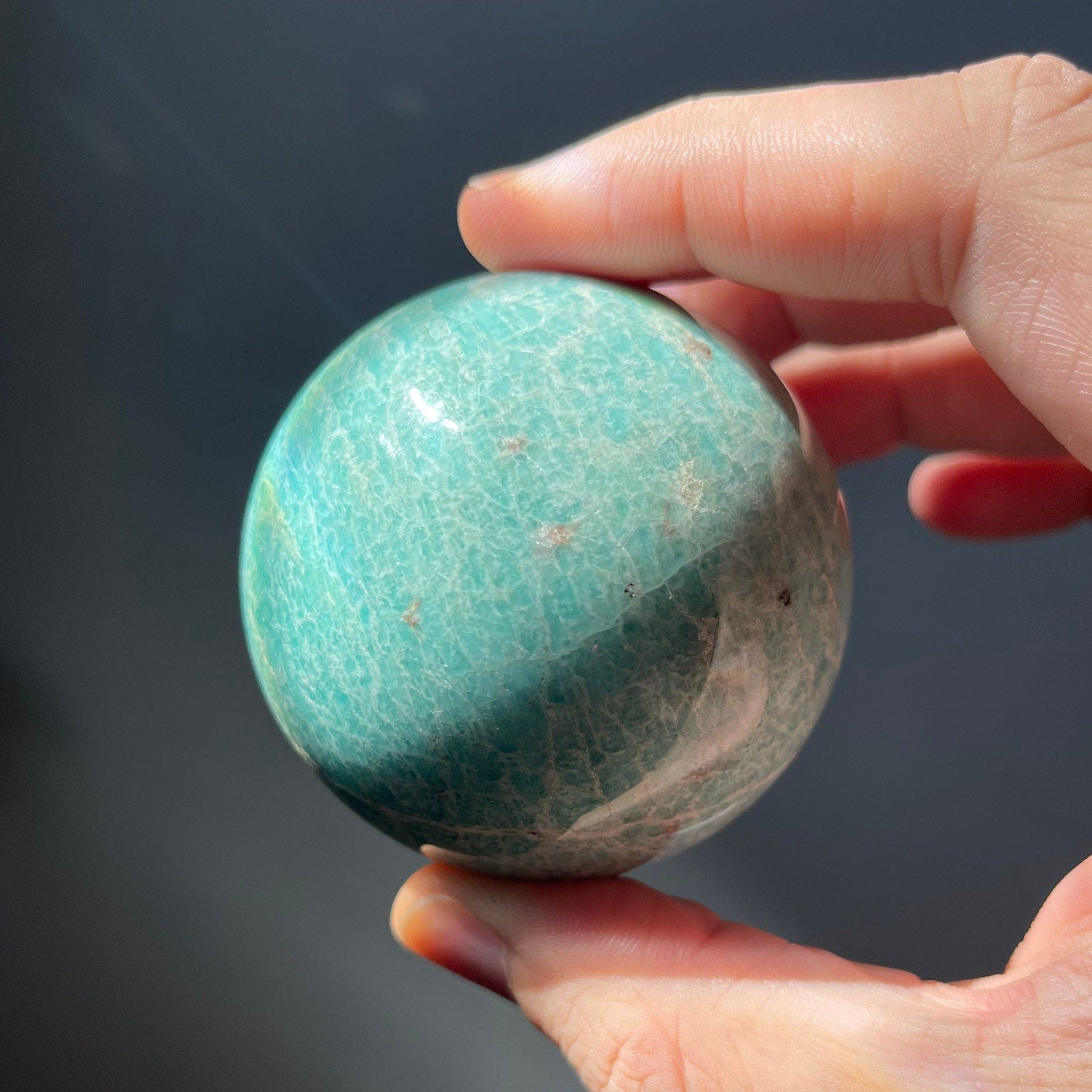 Natural Amazonite Sphere | Crystal Ball | Crystal Healing