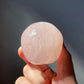 Beautiful Rose Quartz Crystal Skull | Star Flash | Rainbows | Hand Carved | From Madagascar | Meditation Crystal