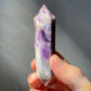 Dream Amethyst Double Terminated Crystal Tower | Chevron Amethyst | Crystal Point | Healing & Meditation Wand