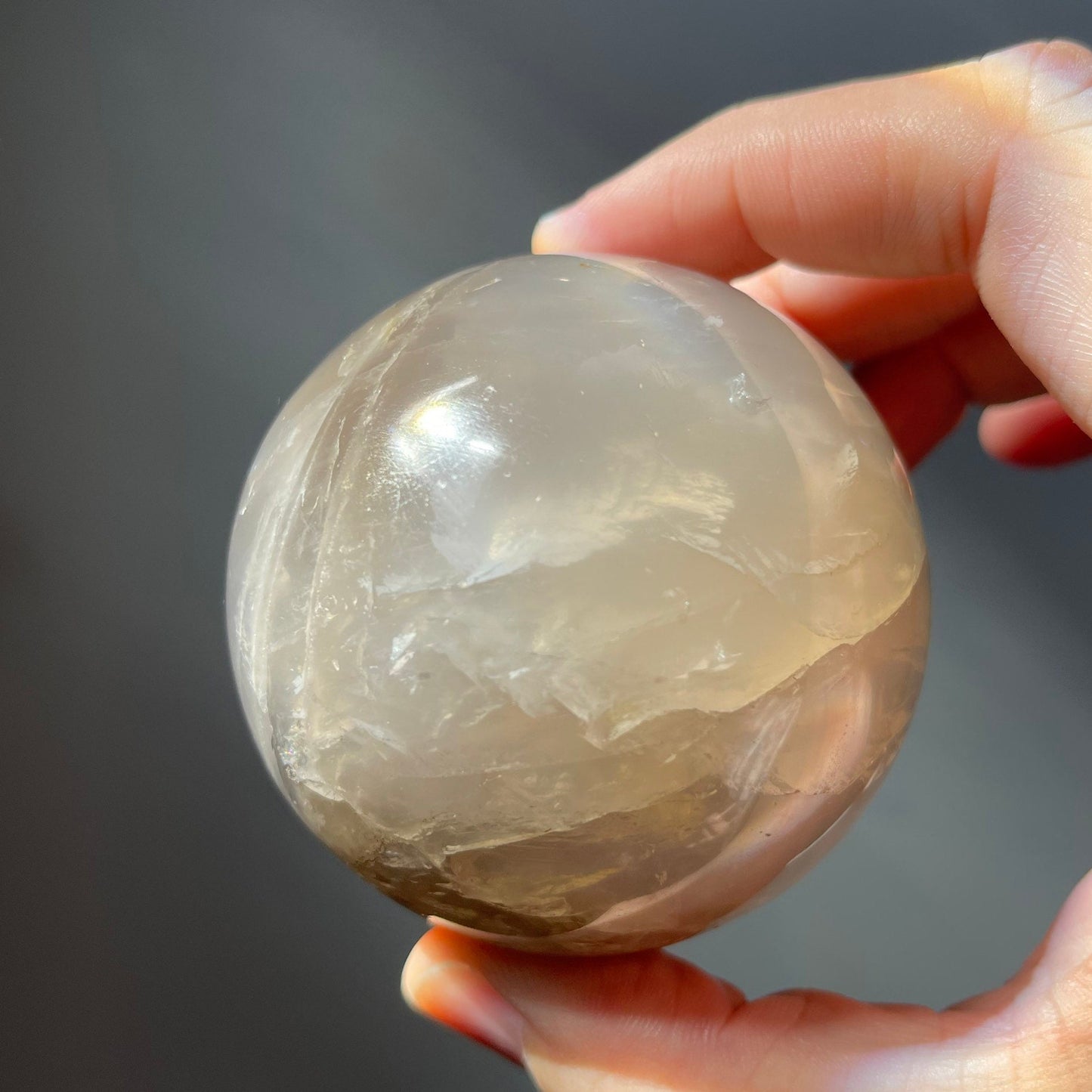 Blue Rose Quartz Sphere | Hand Carved | Crystal Ball | Crystal Healing