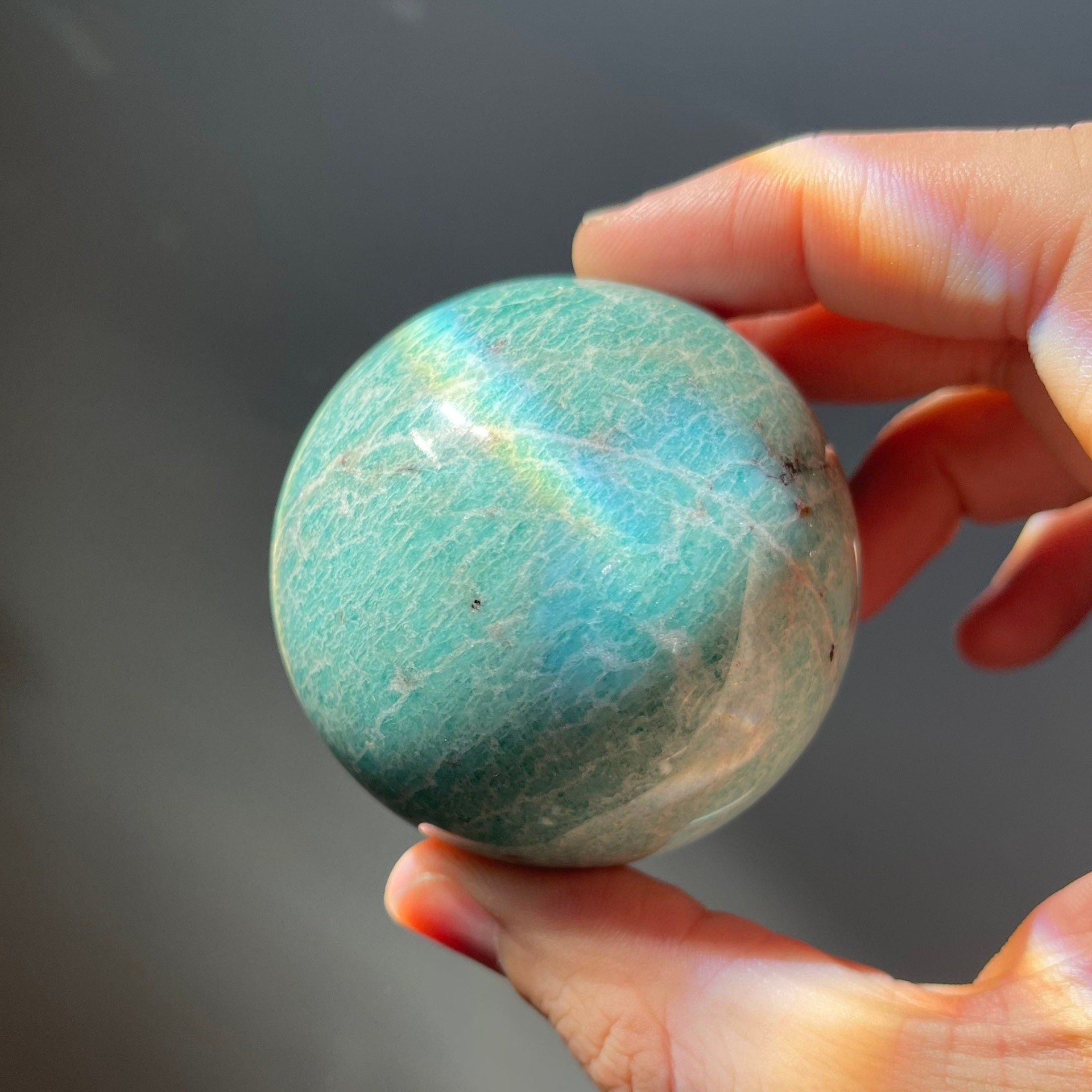 Natural Amazonite Sphere | Crystal Ball | Crystal Healing