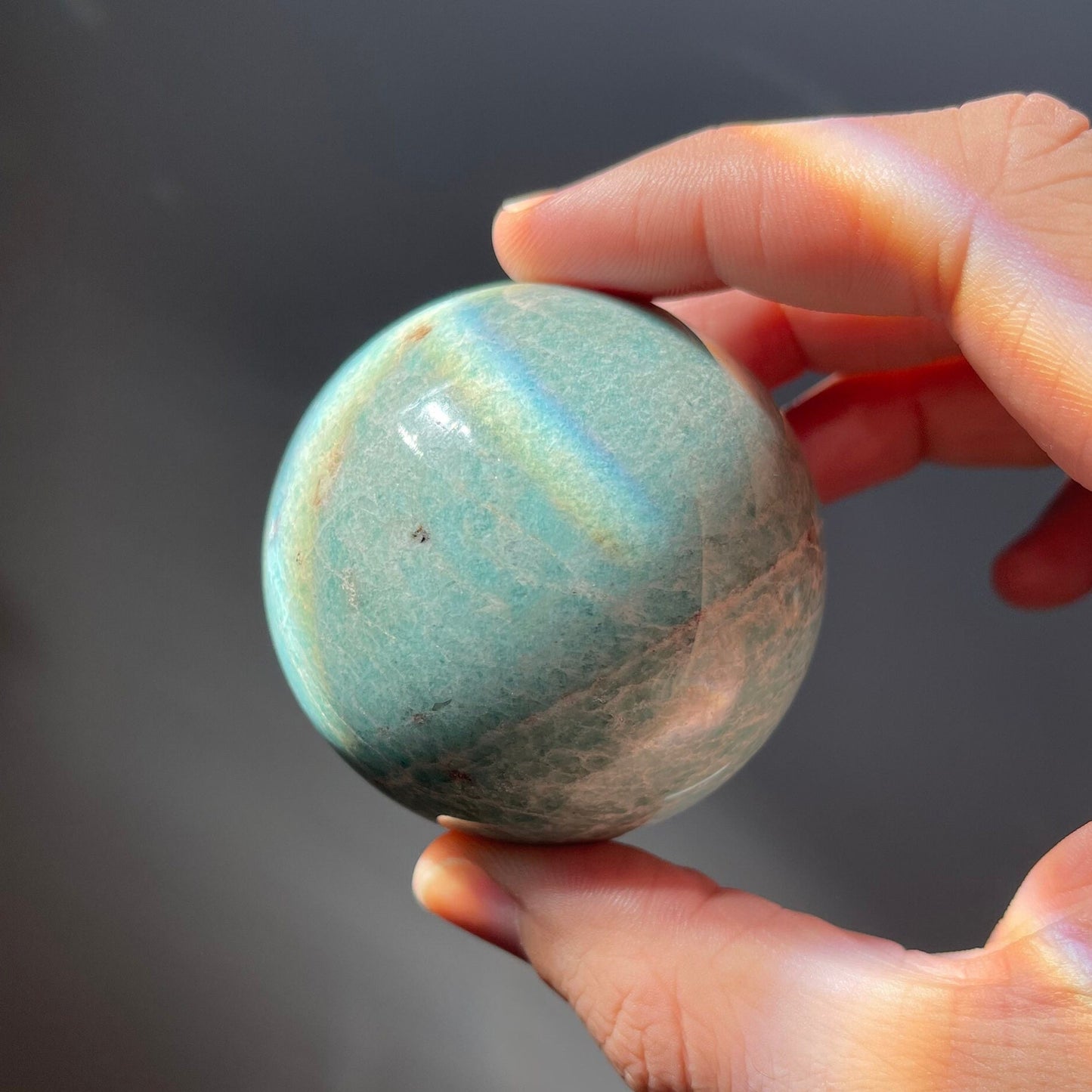 Natural Amazonite Sphere | Crystal Ball | Crystal Healing