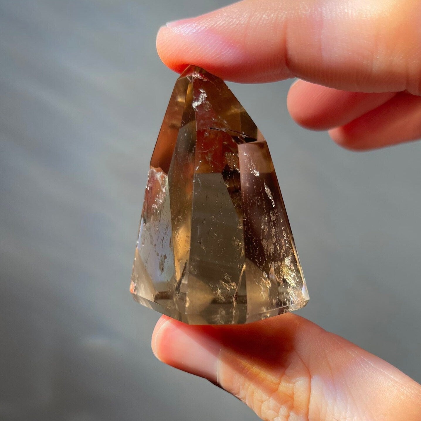 Genuine Smoky Citrine Point | Crystal Tower | From Brazil | Healing & Crystal Wand