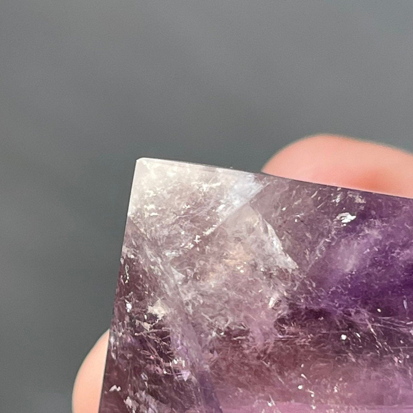 Amethyst Crystal Pyramid | Hand Carved Quartz | Meditation & Healing Crystal