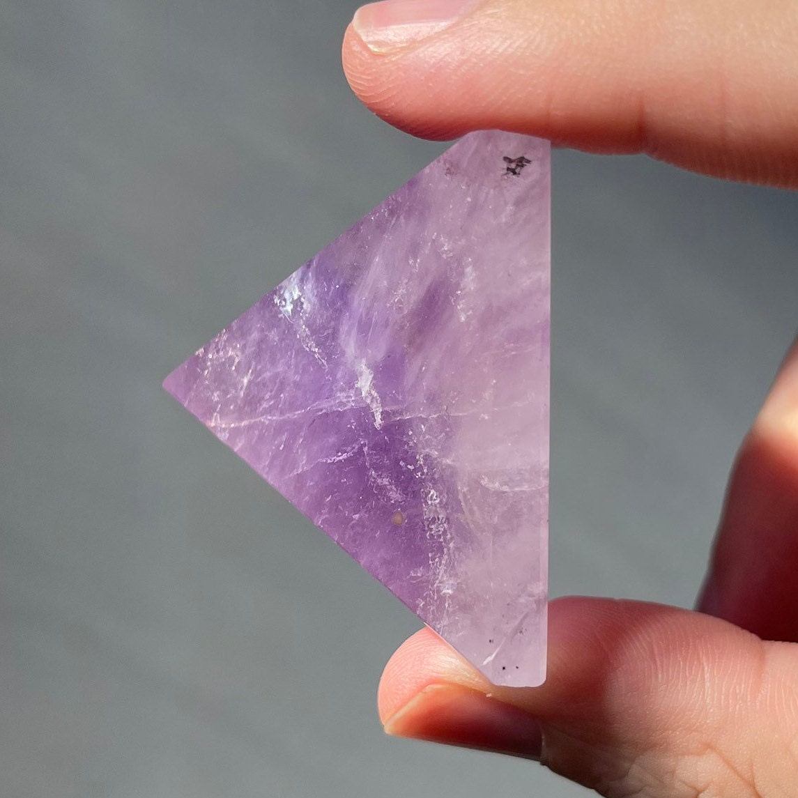 Amethyst Crystal Pyramid | Hand Carved Quartz | Meditation & Healing Crystal