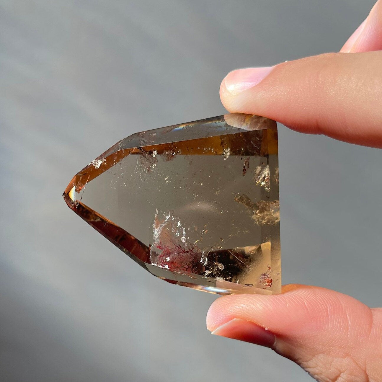 Genuine Smoky Citrine Point | Crystal Tower | From Brazil | Healing & Crystal Wand