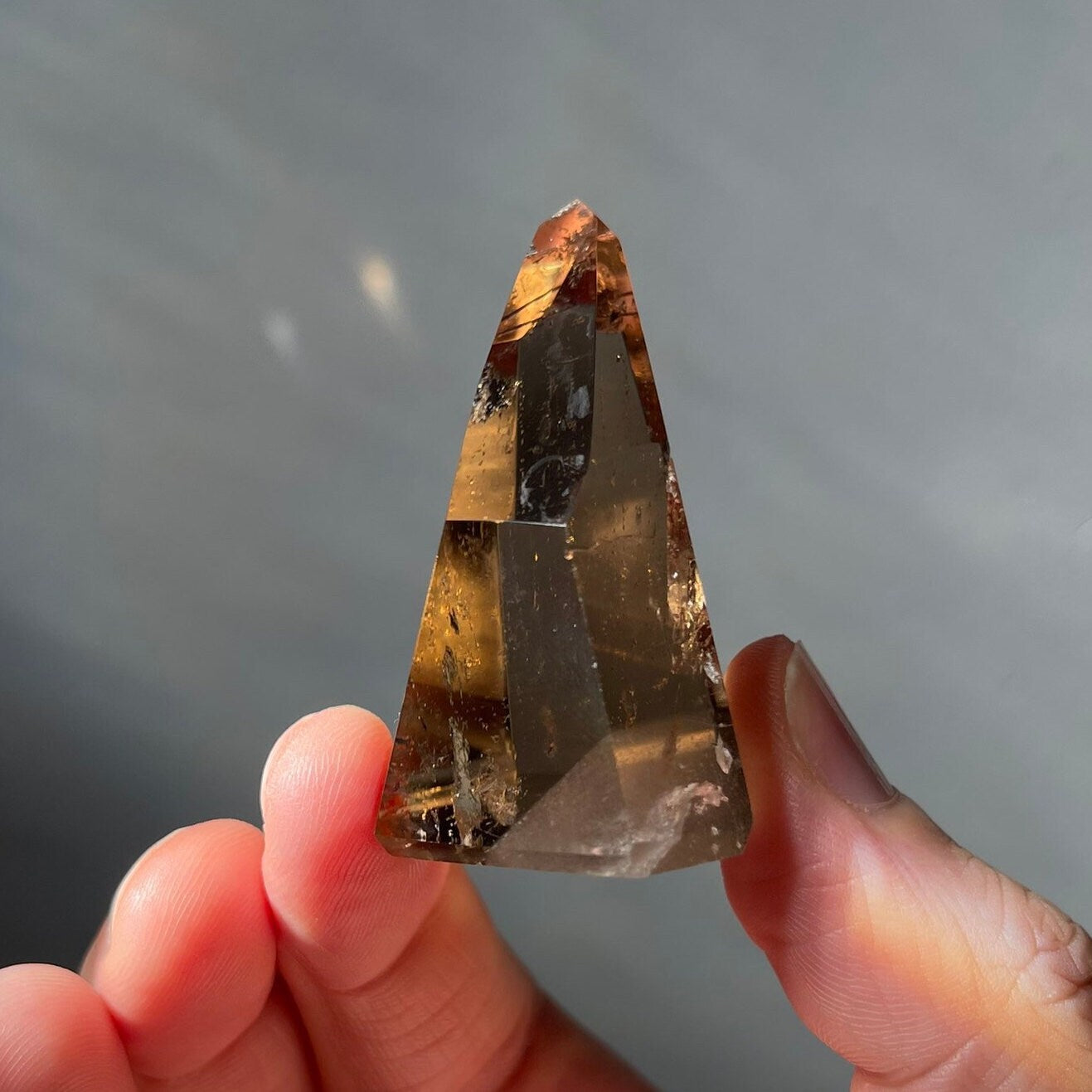 Genuine Smoky Citrine Point | Crystal Tower | From Brazil | Healing & Crystal Wand