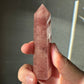 Natural Strawberry Quartz Tower | Crystal Point | Crystal Healing & Meditation Wand