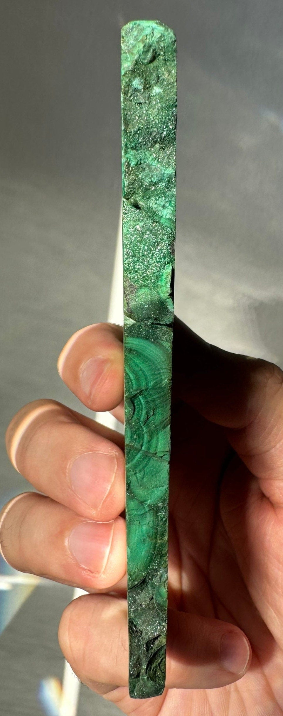 Genuine Malachite Slab | Polished | Meditation & Healing Crystal