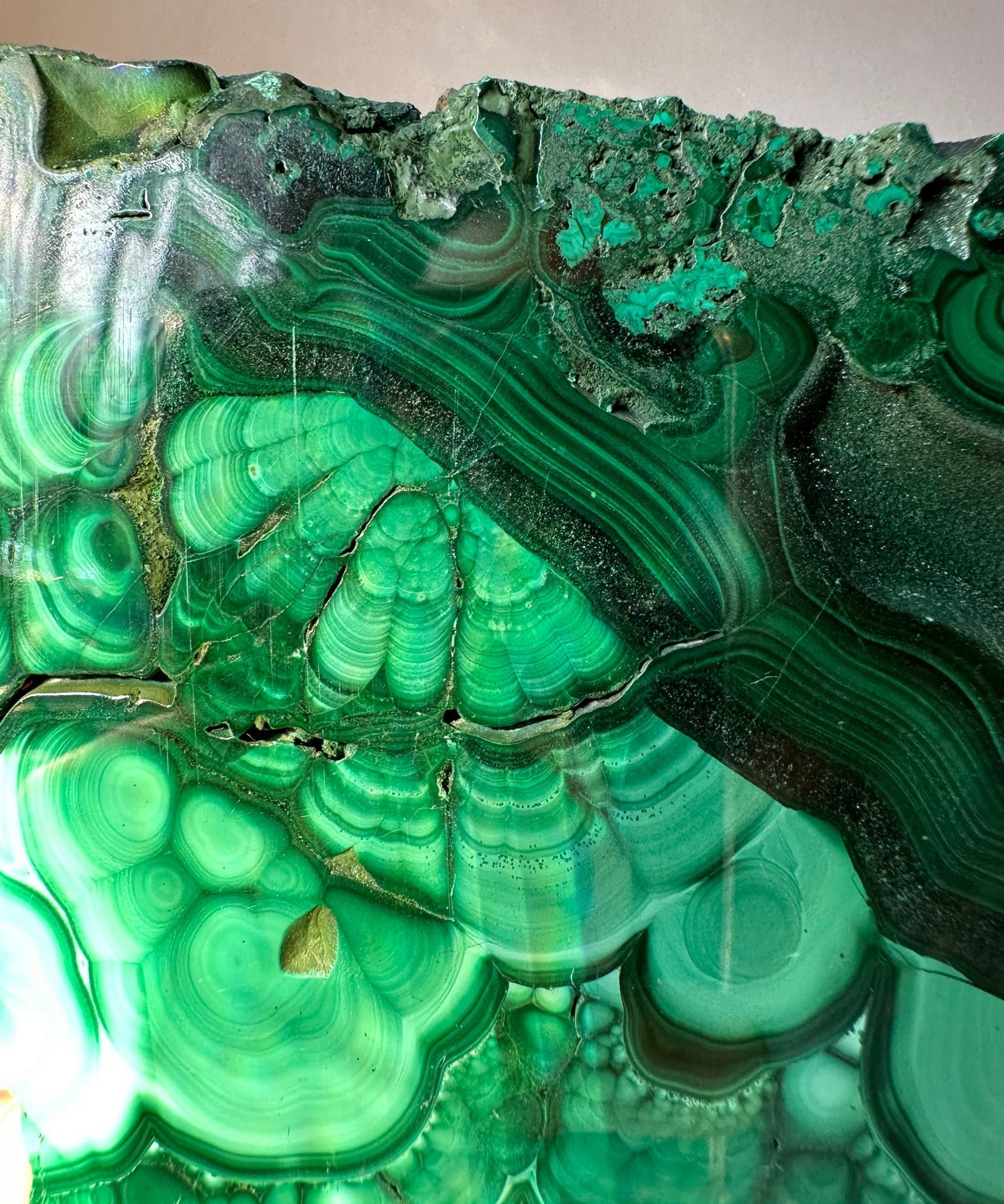 Genuine Malachite Slab | Polished | Meditation & Healing Crystal