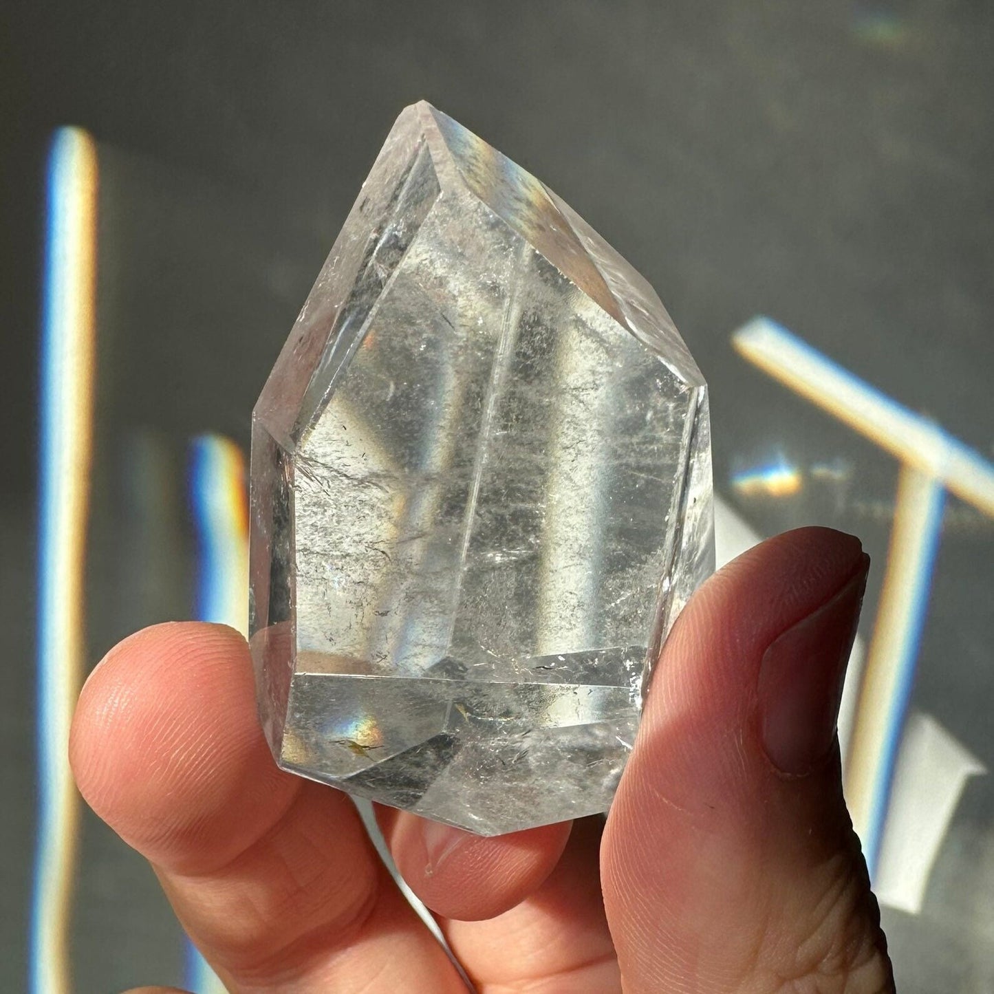 Clear Quartz Crystal Freeform | Rainbows | Unique | Meditation & Healing Crystal