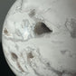Snow White Agate Crystal Sphere | Crystal Ball | Hand Carved | Meditation & Crystal Healing