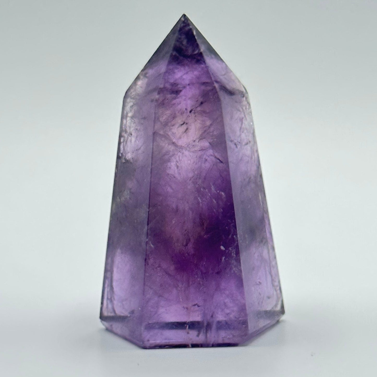 Beautiful Small Amethyst Crystal Point | Mini Hand Carved Tower | Meditation & Crystal Healing | High Quality