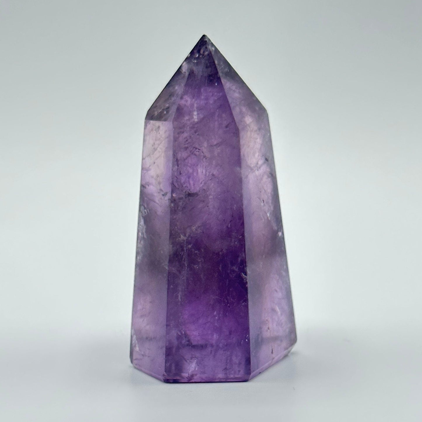 Beautiful Small Amethyst Crystal Point | Mini Hand Carved Tower | Meditation & Crystal Healing | High Quality