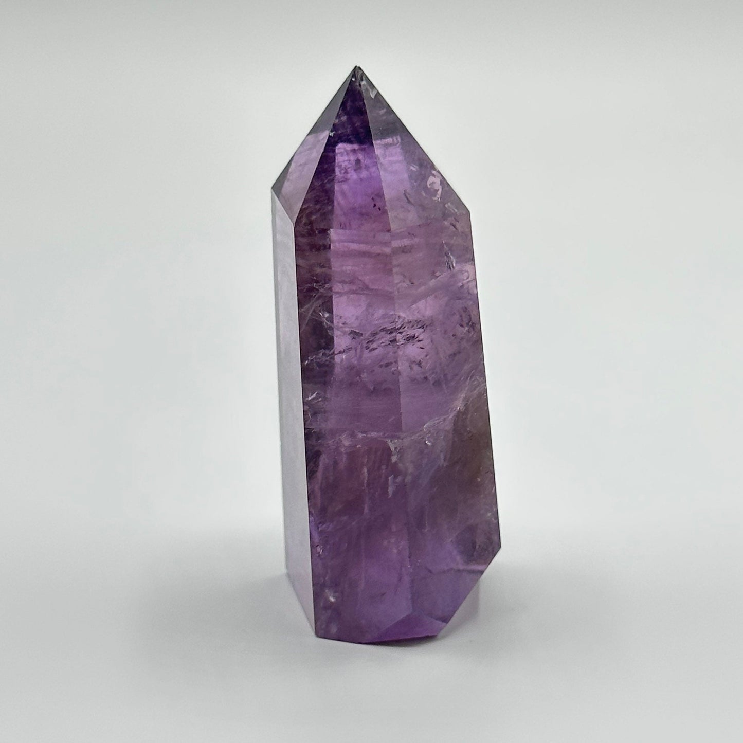 Beautiful Small Ametrine Crystal Point | Mini Hand Carved Tower | Amethyst and Citrine | Meditation & Crystal Healing | High Quality