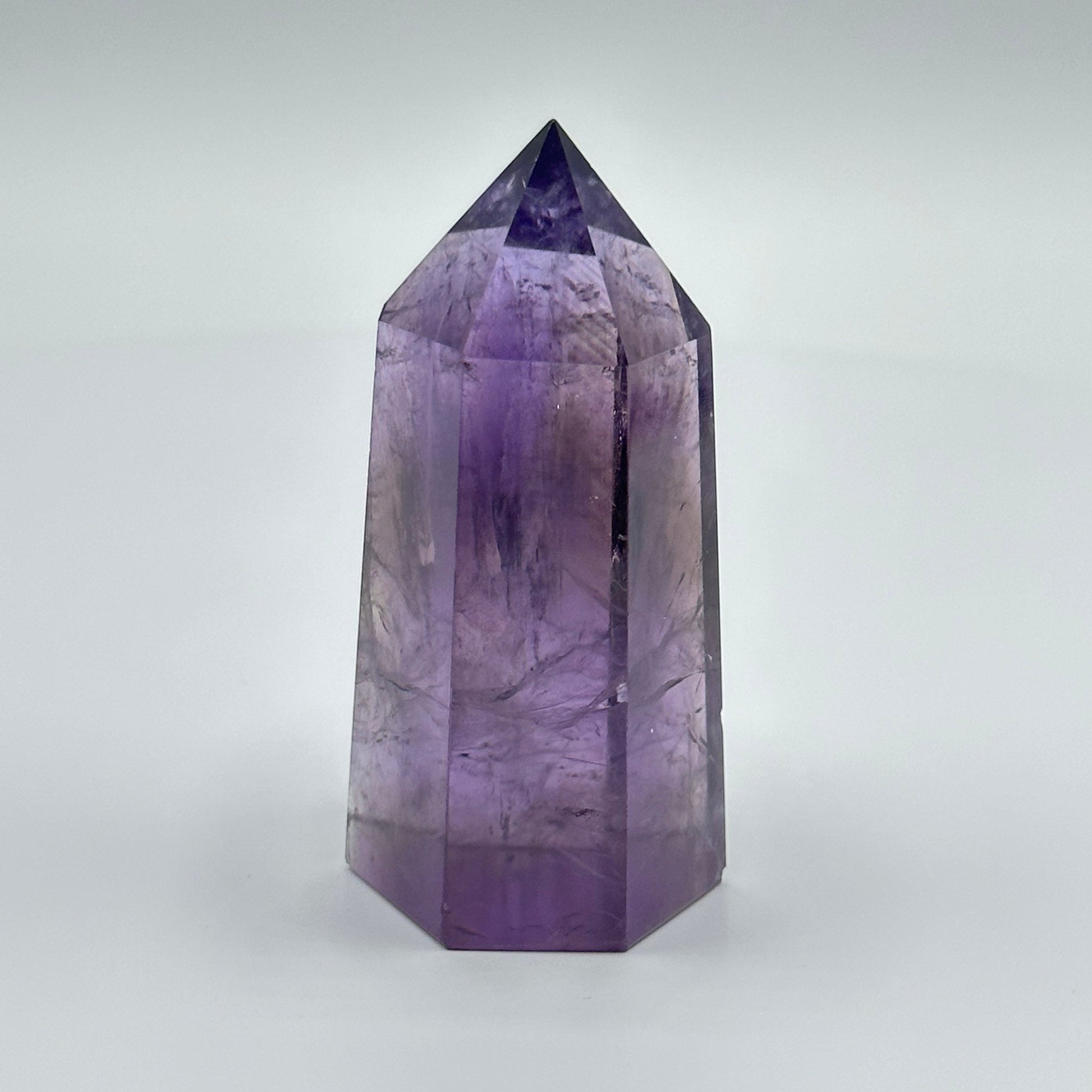 Small Ametrine Crystal Point | Mini Hand Carved Tower | Amethyst and Citrine | Meditation & Crystal Healing | High Quality