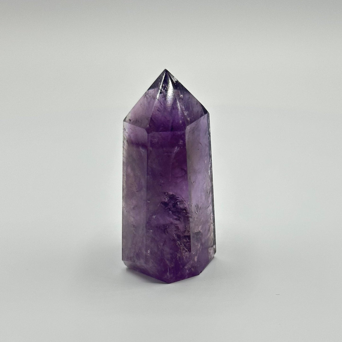 Small Ametrine Crystal Point | Mini Hand Carved Tower | Amethyst and Citrine | Meditation & Crystal Healing | High Quality