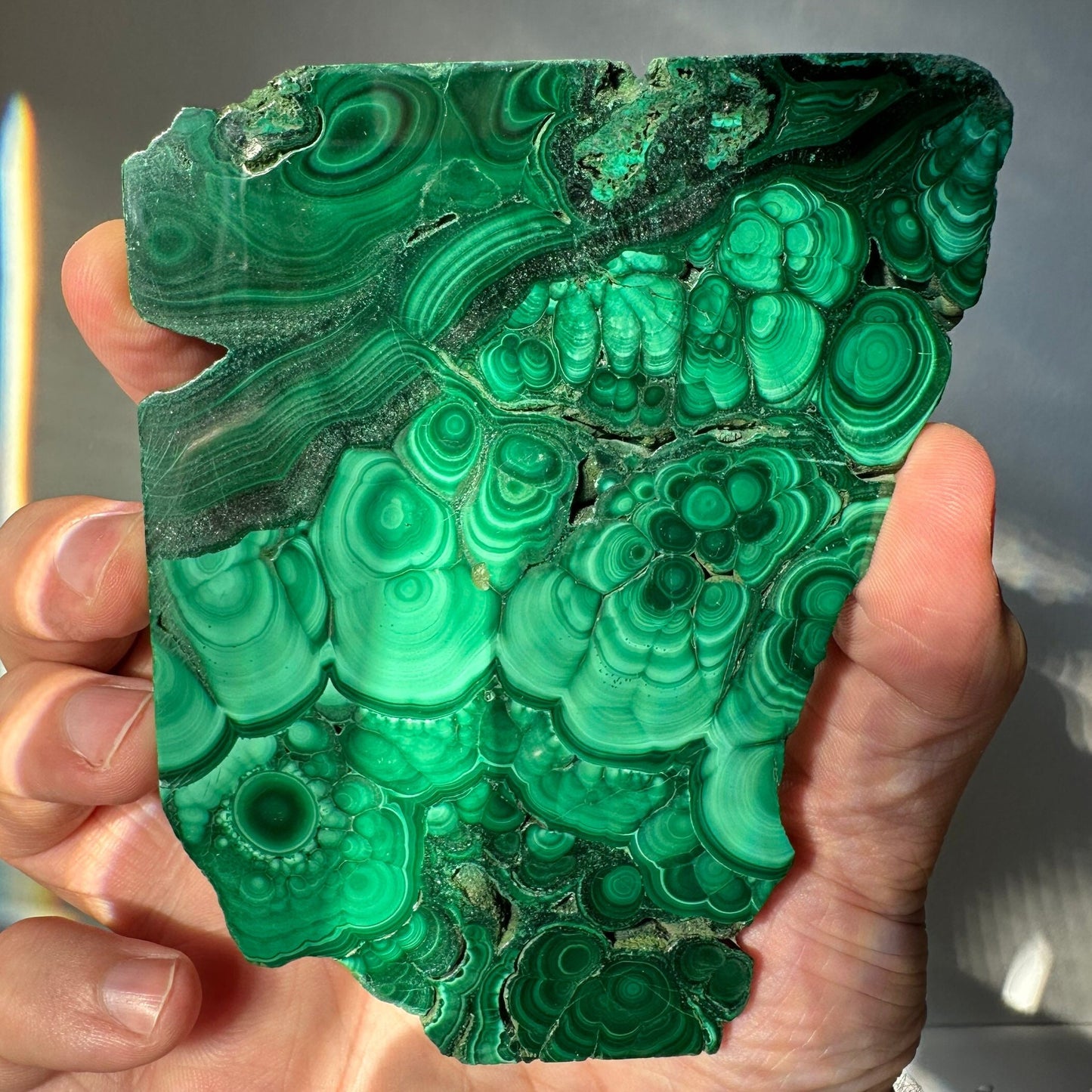 Genuine Malachite Slab | Polished | Meditation & Healing Crystal