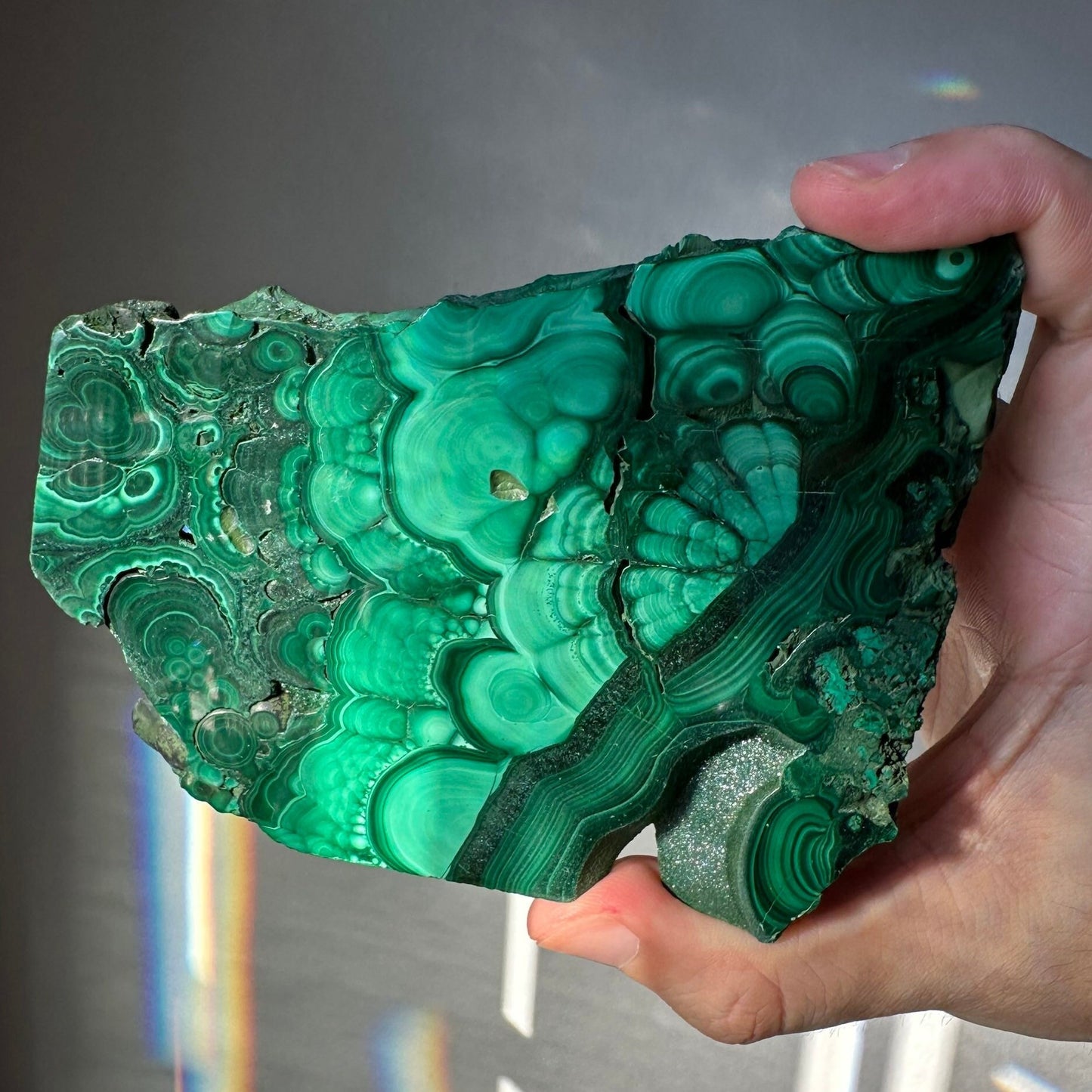 Genuine Malachite Slab | Polished | Meditation & Healing Crystal