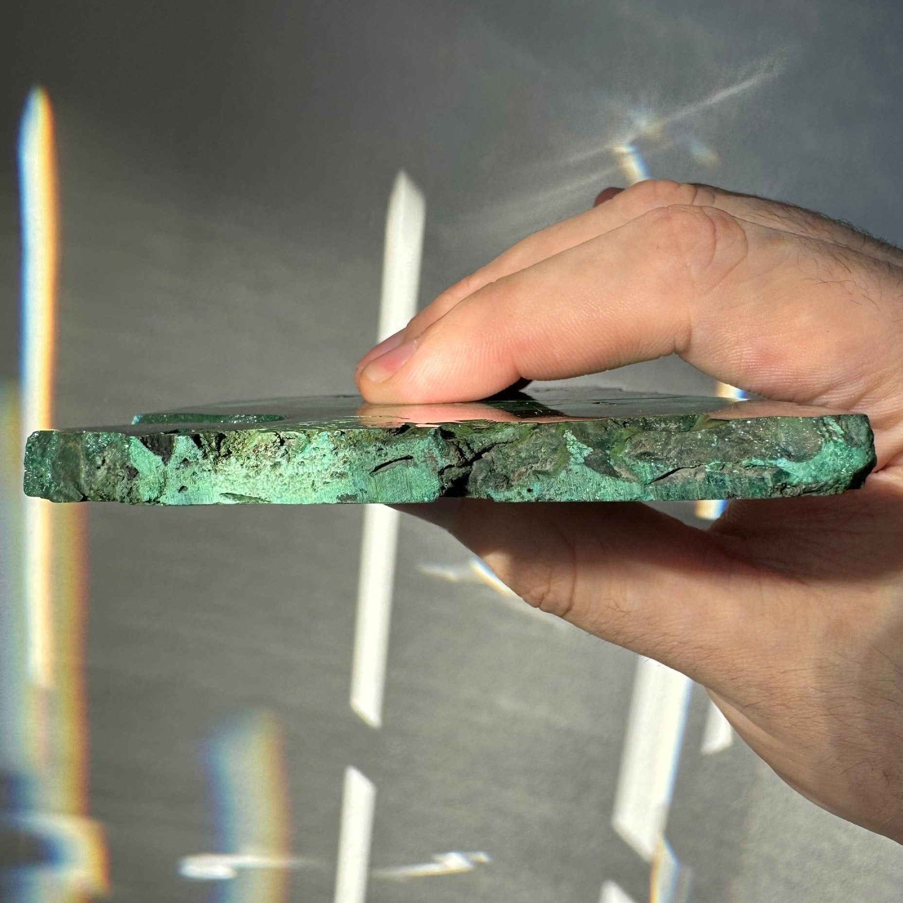 Genuine Malachite Slab | Polished | Meditation & Healing Crystal