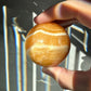 Orange Calcite Sphere | Lovely White Banding | Crystal Ball | Meditation & Crystal Healing