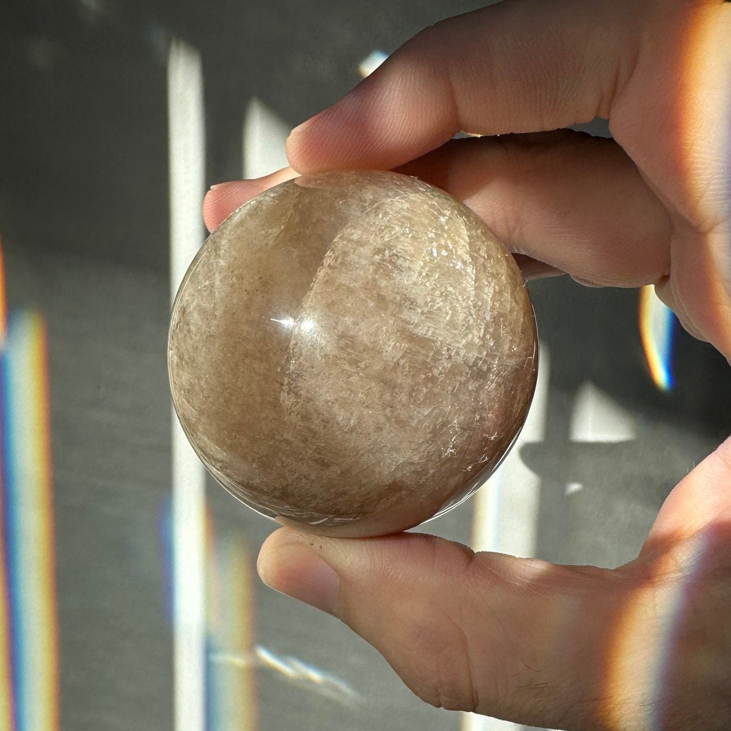 Gorgeous Blue Moonstone Crystal Sphere | Blue Flash | Crystal Ball | Crystal Healing & Meditation