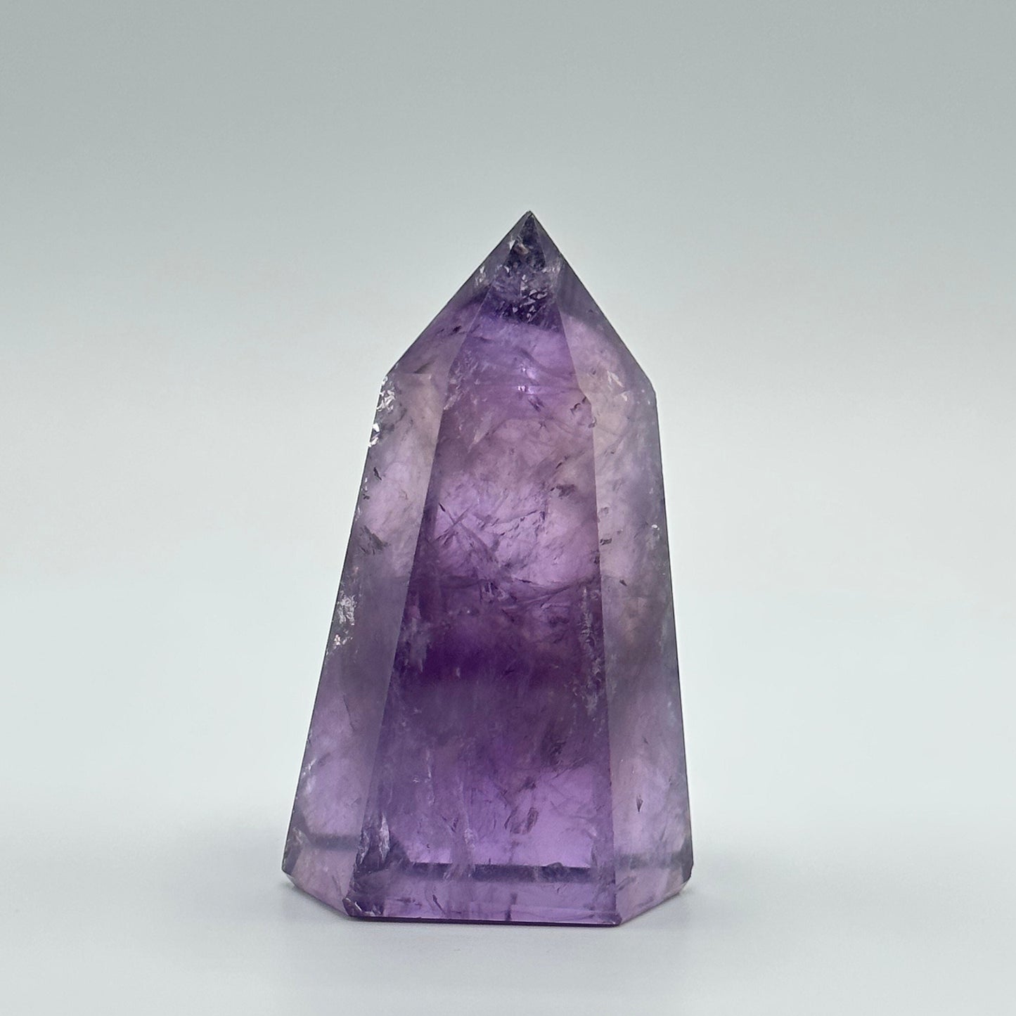 Beautiful Small Amethyst Crystal Point | Mini Hand Carved Tower | Meditation & Crystal Healing | High Quality