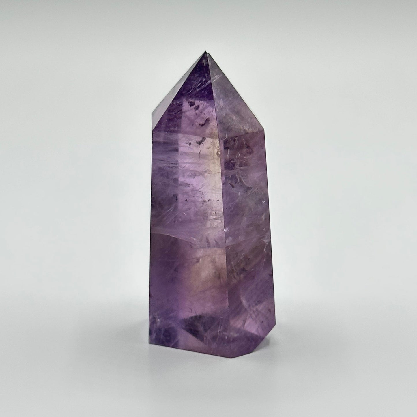 Beautiful Small Ametrine Crystal Point | Mini Hand Carved Tower | Amethyst and Citrine | Meditation & Crystal Healing | High Quality