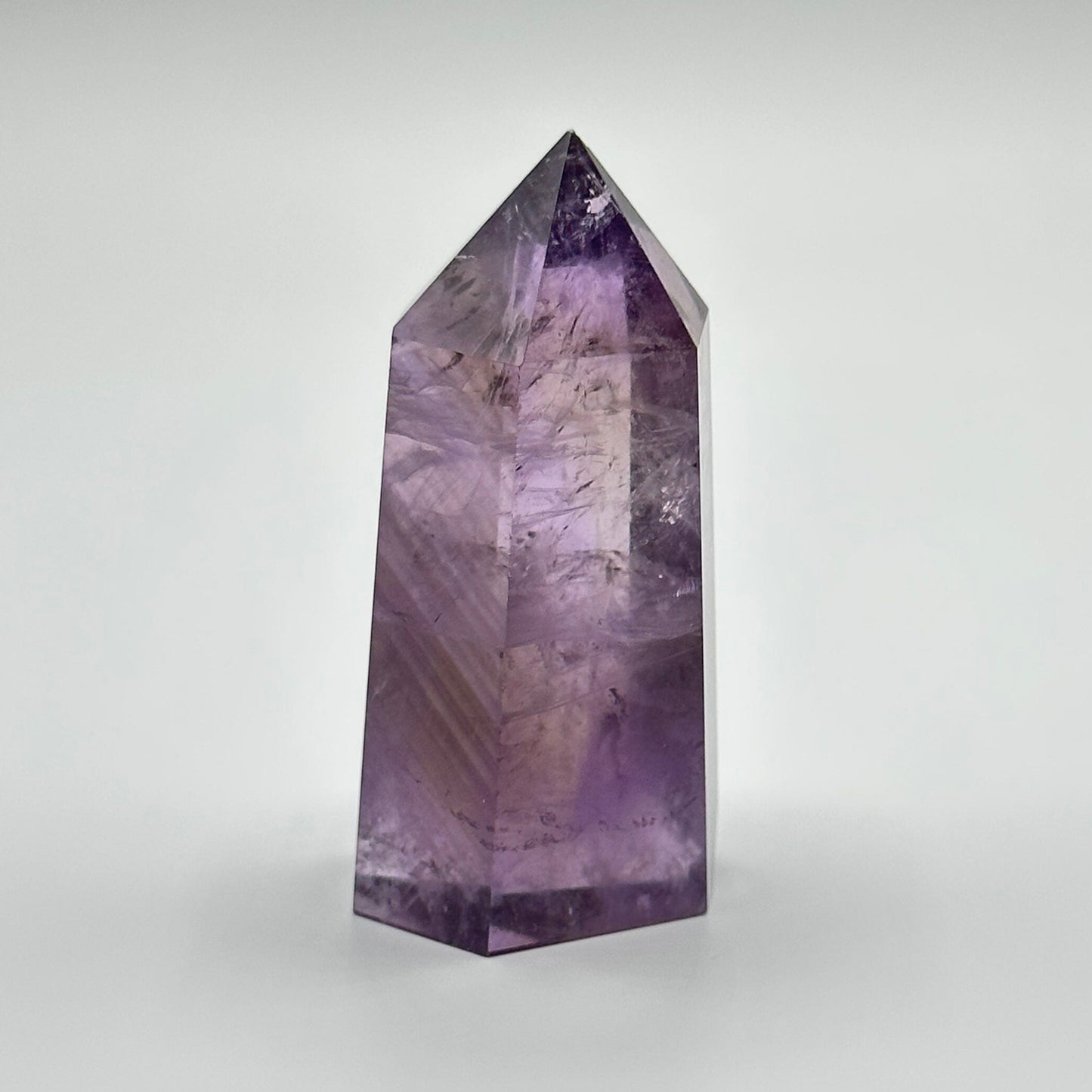 Beautiful Small Ametrine Crystal Point | Mini Hand Carved Tower | Amethyst and Citrine | Meditation & Crystal Healing | High Quality