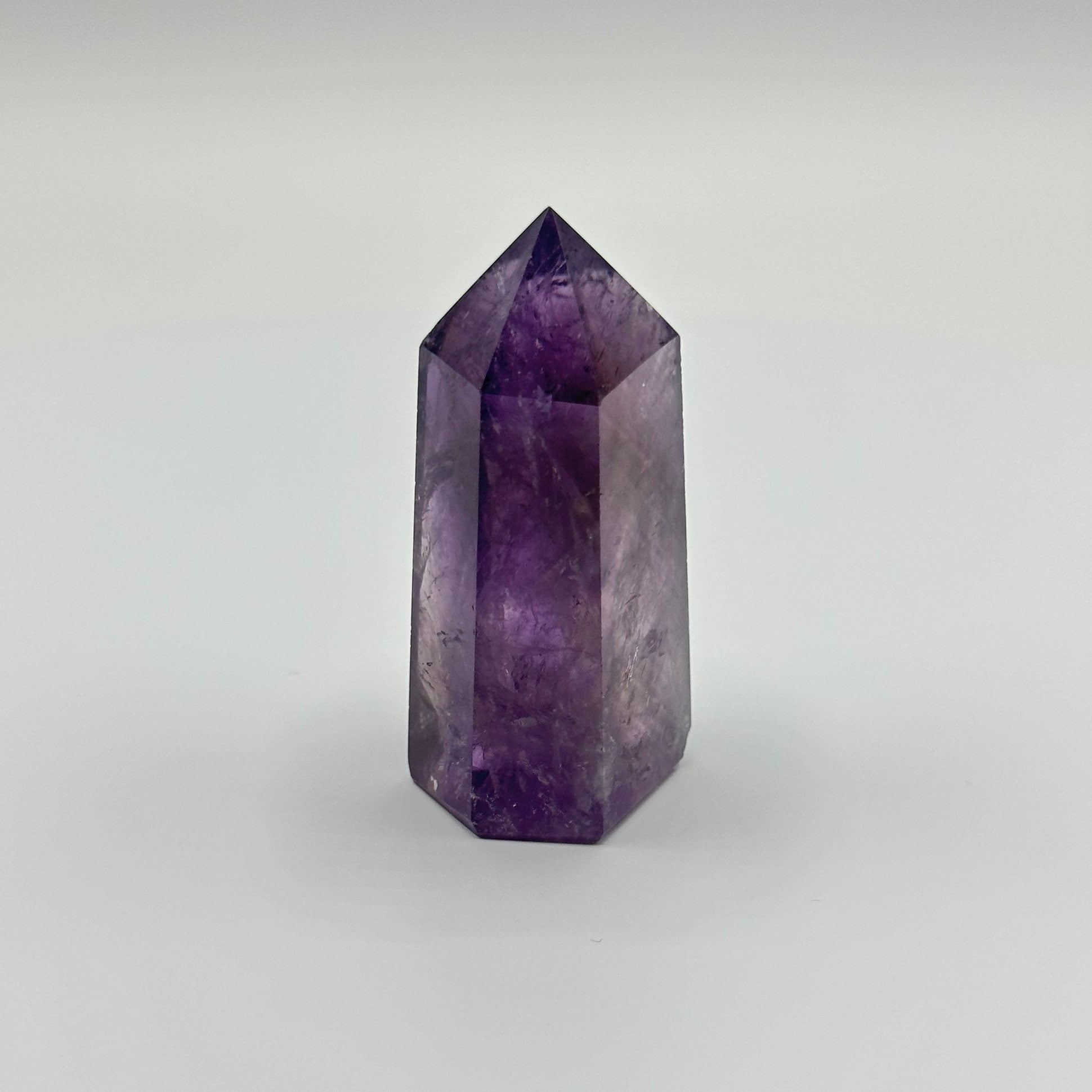 Small Ametrine Crystal Point | Mini Hand Carved Tower | Amethyst and Citrine | Meditation & Crystal Healing | High Quality