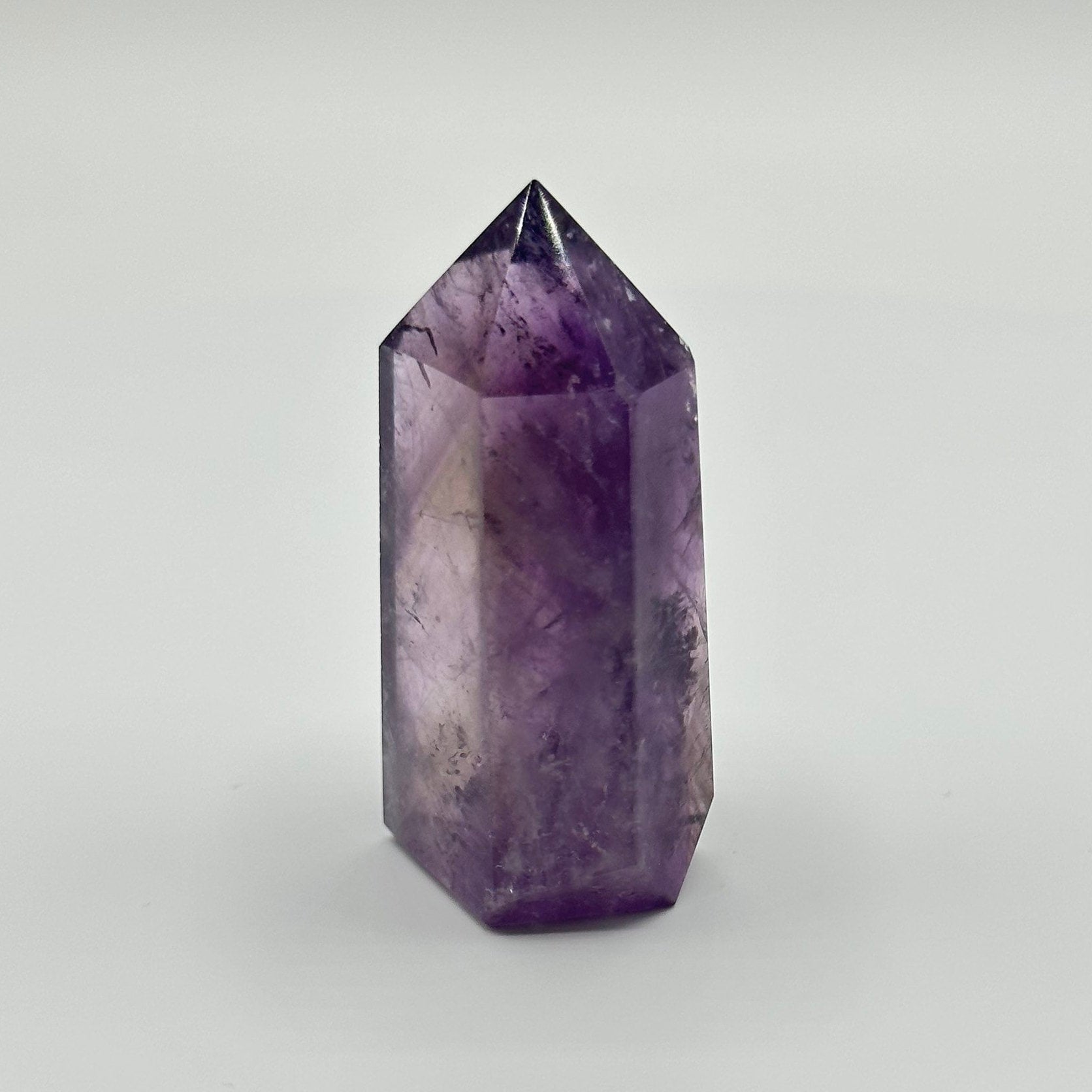 Small Ametrine Crystal Point | Mini Hand Carved Tower | Amethyst and Citrine | Meditation & Crystal Healing | High Quality