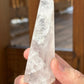 Soft Pink Milky Girasol Obelisk | Skinny Quartz Point | Light Color | Crystal Healing & Meditation